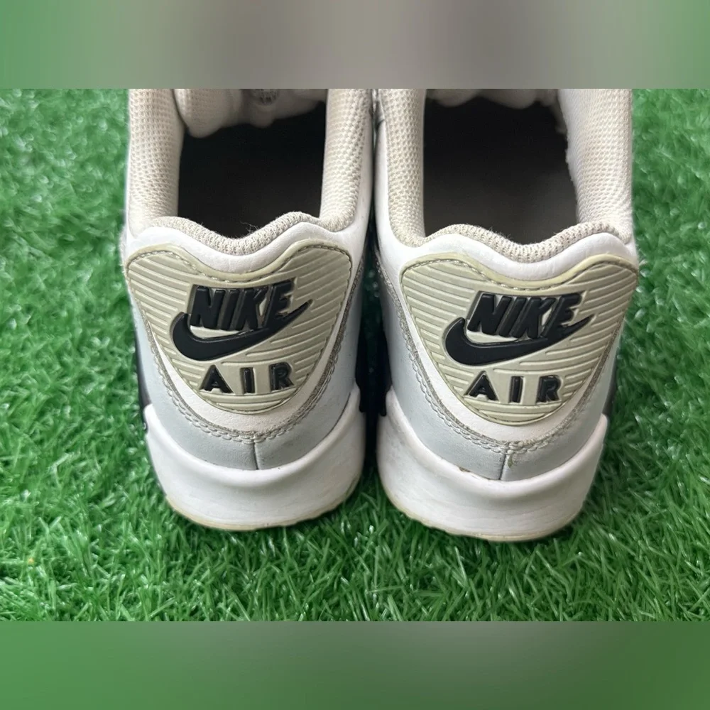 AIR MAX 90 LTR (GS) preschool – White/Black-pr Platinum-white Size 6Y‎